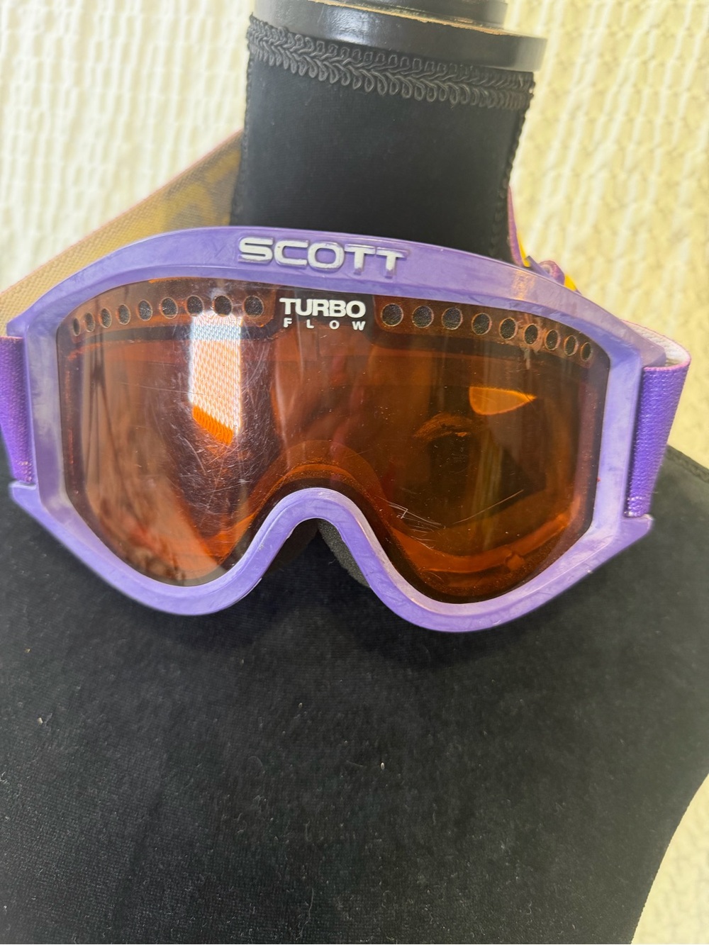 Scott Purple Ski Goggles with Amber Lens